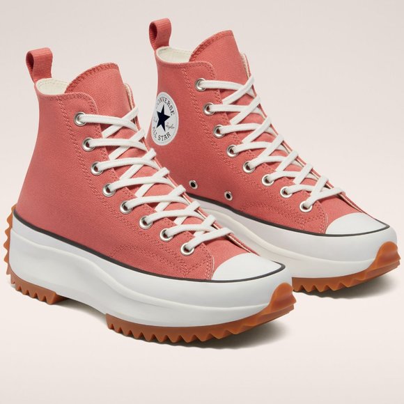 Converse Run Star Hike High Pink 171300C Shoes Sneakers Mens 6 Womens 7.… - Picture 1 of 12